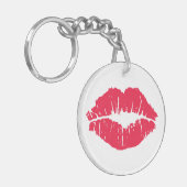 Lipstick Kiss Sleutelhanger (Voorkant Links)