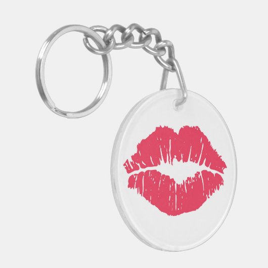 Lipstick Kiss Sleutelhanger (Voorkant Links)