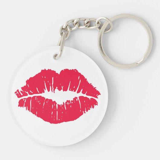 Lipstick Kiss Sleutelhanger (Achterkant)