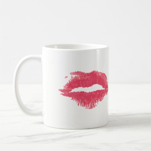 Lipstick Kiss Stain Koffiemok (Links)