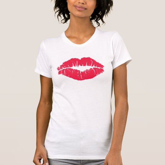 Lipstick Kiss T-shirt (Voorkant)