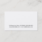 Lipstick Kiss Visitekaartje (Achterkant)