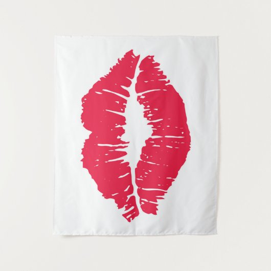 Lipstick Kiss Wandkleed (Voorkant)
