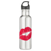 Lipstick Kiss Waterfles (Voorkant)