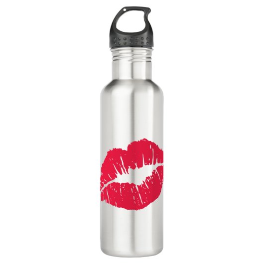 Lipstick Kiss Waterfles (Voorkant)