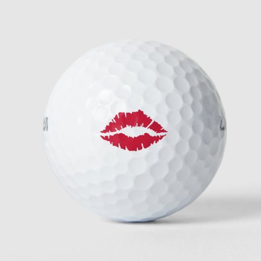 Lipstick Kisses Golfballen (Voorkant)