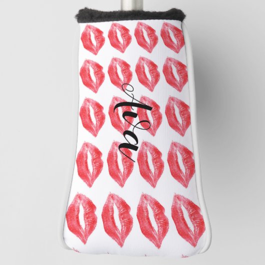 Lipstick kisses golfheadcover (Draai 90)