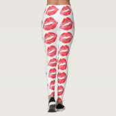Lipstick kisses leggings yogabroek (Achterkant)