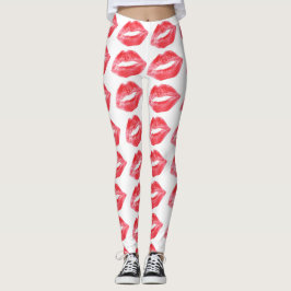 Lipstick kisses leggings yogabroek