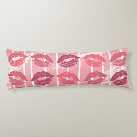 Lipstick Kisses Lichaamskussen (Achterkant)