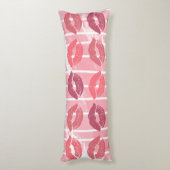 Lipstick Kisses Lichaamskussen (Achterkant (Verticaal))