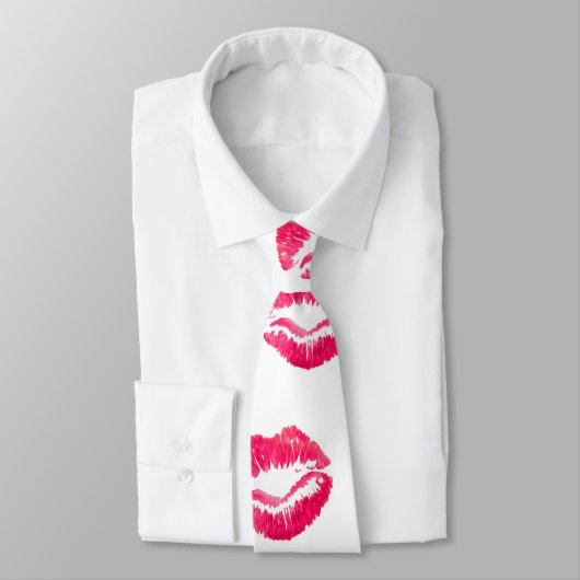 Lipstick kisses nieuwheid stropdas (Gebonden)