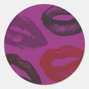 Lipstick Kisses Pattern Stickers