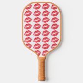 Lipstick kisses pickleball paddle (Voorkant)