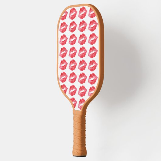 Lipstick kisses pickleball paddle (Links)