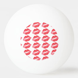 Lipstick kisses pingpongbal