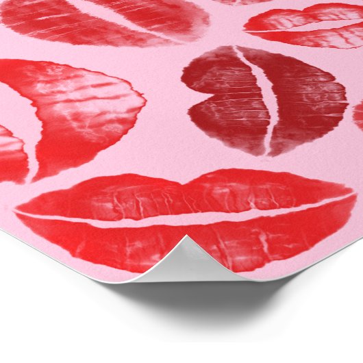 Lipstick Kisses Poster (Hoek)