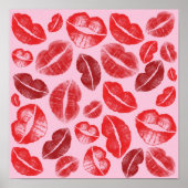 Lipstick Kisses Poster (Voorkant)