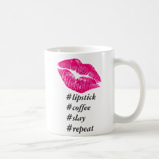 Lipstick Koffieklep Herhaal Mok