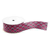 Lipstick Kus B&W Striped Patroon Grosgrain Lint (Spoel)