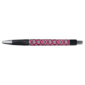 Lipstick Kus B&W Striped Patroon Pen (Voorkant)