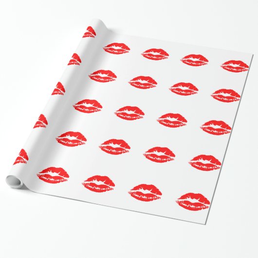 Lipstick Kus Cadeaupapier (Uitgerold)