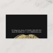 Lipstick Kus | Goud 2 Visitekaartje (Achterkant)