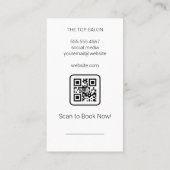 Lipstick Kus | Make-up Gereedschap Visitekaartje (Achterkant)