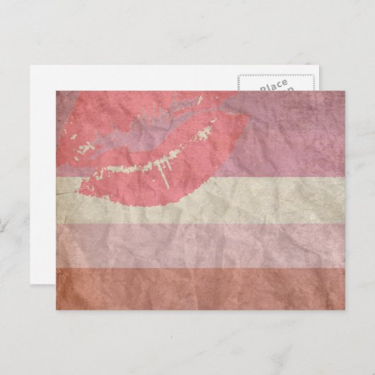 LIPSTICK LESBIAN BRIEFKAART (Voorkant / Achterkant)