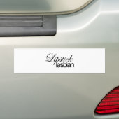 Lipstick Lesbian Bumpersticker (Op auto)