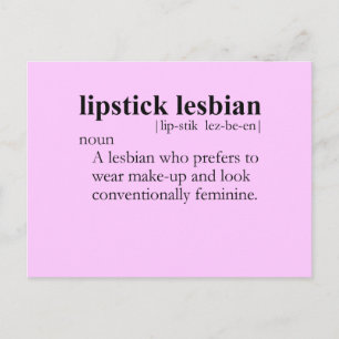 LIPSTICK LESBIAN (definitie) Briefkaart