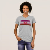 Lipstick Lesbian Flag T-shirt (Voorkant volledig)