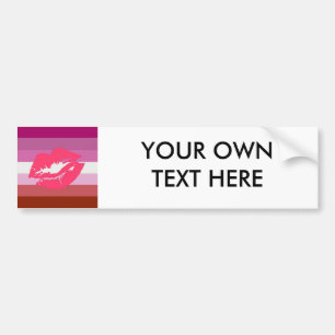 LIPSTICK LESBIAN PRIDE BUMPERSTICKER