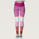 Lipstick Lesbian Pride Colors - Leggings (Voorkant)