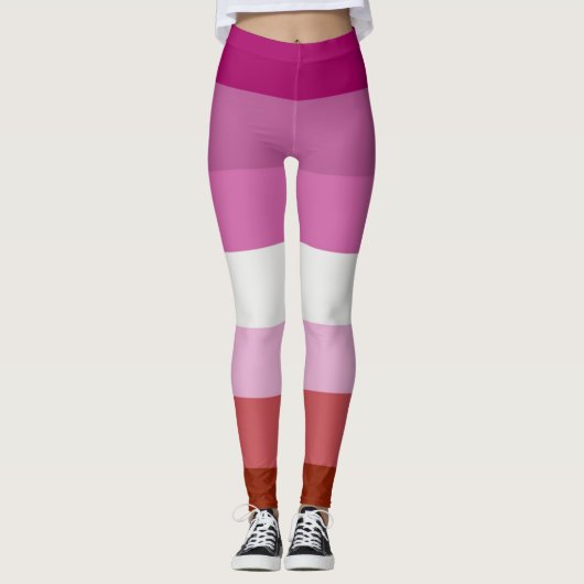 Lipstick Lesbian Pride Colors - Leggings (Voorkant)