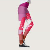 Lipstick Lesbian Pride Flag en Lips Leggings (Rechts)