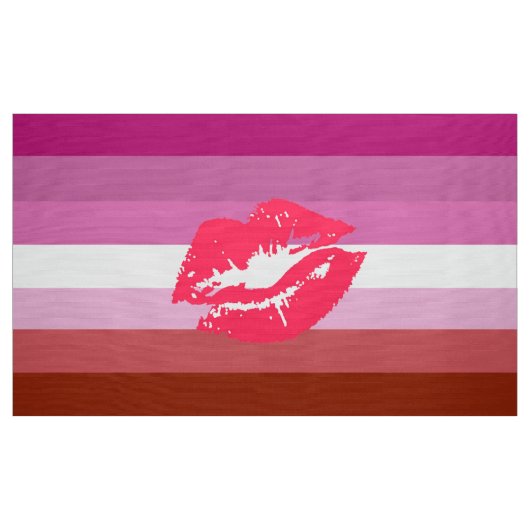 Lipstick Lesbian Pride Flag en Lips Stof (Yard (91,4 cm))
