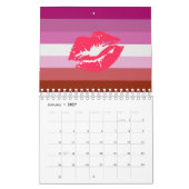 Lipstick Lesbian Pride Flag Kalender (Jan 2027)
