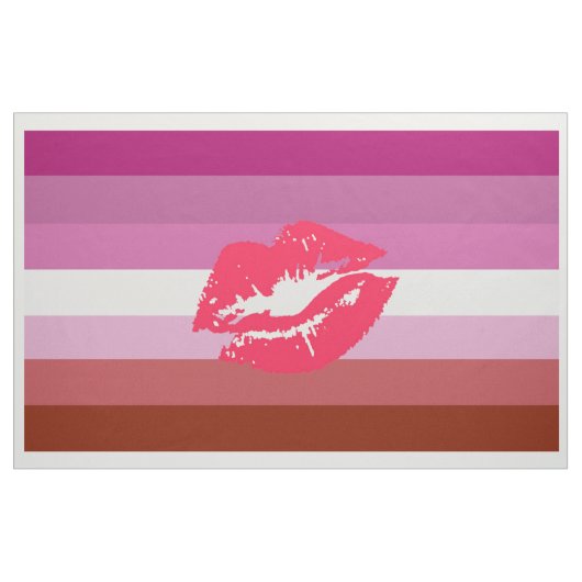 Lipstick Lesbian Pride Flag Stof (Yard (91,4 cm))