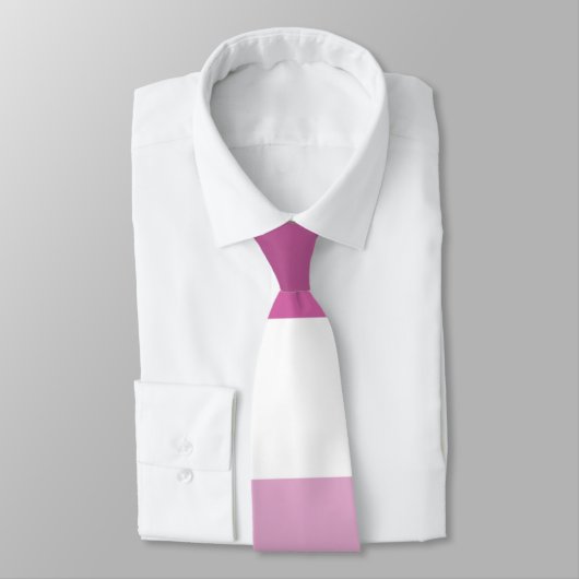 Lipstick Lesbian Pride Flag Stropdas (Gebonden)