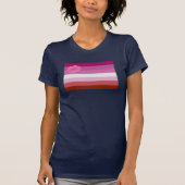 Lipstick Lesbian Pride Flag T-shirt (Voorkant)