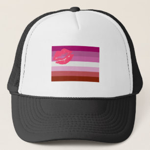 Lipstick Lesbian Pride Flag Trucker Pet