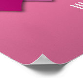 Lipstick lesbian pride hearts with custom text poster (Hoek)