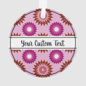 Lipstick lesbian pride pink flower pattern ornamen ornament (achterkant)