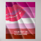 LIPSTICK LESBIAN PRIDE POSTER (Voorkant)