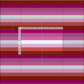 Lipstick Lesbian Pride vlag Stof (Delen)