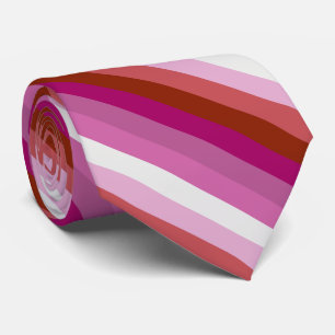 Lipstick Lesbian Pride vlag Stropdas