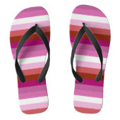 Lipstick Lesbian Pride vlag Teenslippers (Voetbed)