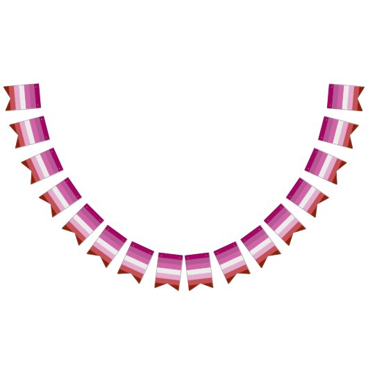 Lipstick Lesbian Pride vlag Vlaggetjes (Alle)