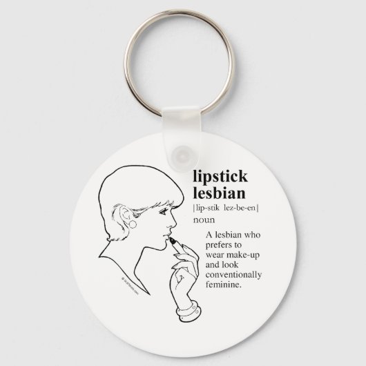 LIPSTICK LESBIAN SLEUTELHANGER (Voorkant)